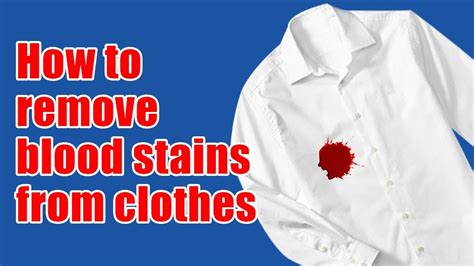 how to get fake blood out of clothing|blood in clothing remove tricks.